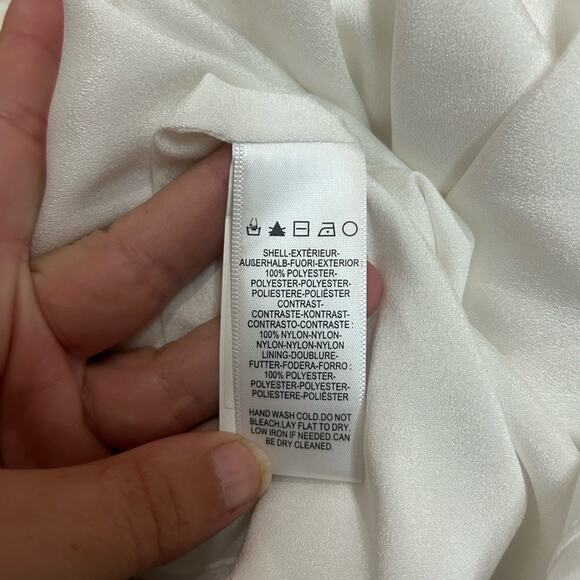 DRESS THE POPULATION Wren Tie Shoulder Midi Dress Floral Lace - Picture 8 of 9